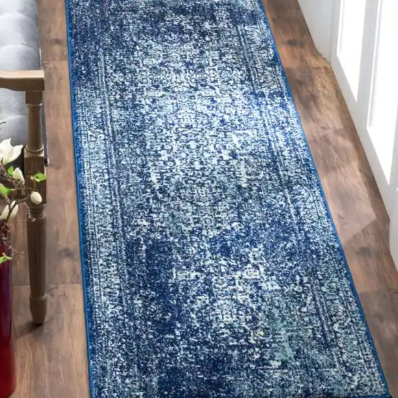 Matching Medallion Square Rug + Runner - Picture 2 of 5